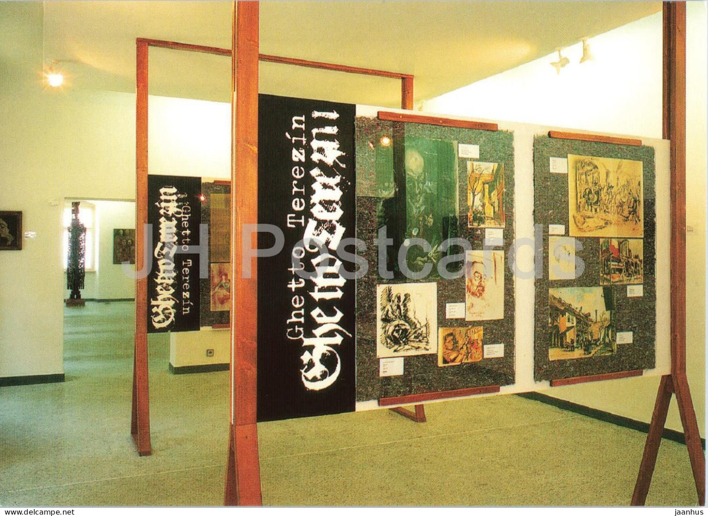 Terezin Memorial - Pamatnik Terezin - Exhibition of art in Small Fortress - Czech Republic - unused - JH Postcards