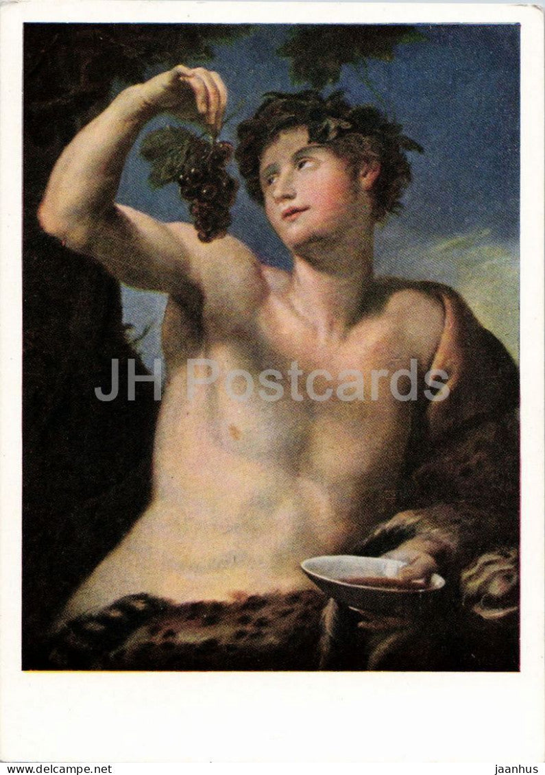 painting by Fyodor Bruni - Bacchant - nude - naked boy - Russian art - 1964 - Russia USSR - unused - JH Postcards