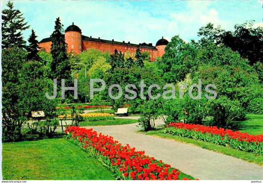 Uppsala - Slottet och Stadstradgarden - garden - castle - 967 - Sweden - unused - JH Postcards