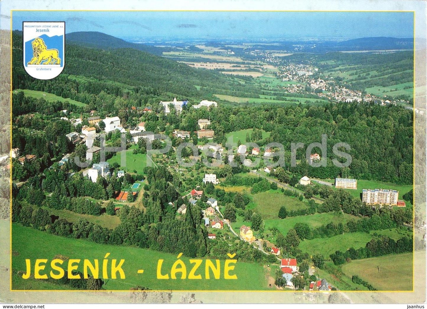 Jesenik - Lazne - Spa - Celkovy pohled na lazne - General view of the spa - 2002 - Czech Republic - used - JH Postcards