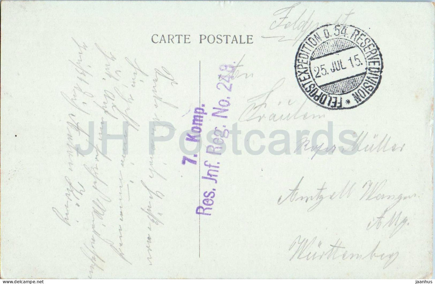 Ostende - Oostende - La Digue - Die Promenade - Feldpost - 7. Komp. -Res. Inf. - alte Postkarte - 1915 - Belgien - gebraucht 