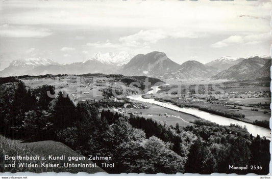 Breitenbach u Kundl gegen Zahmen und Wilden Kaiser - Unterinntal - Tirol - 2536 - 1967 - Austria - used - JH Postcards