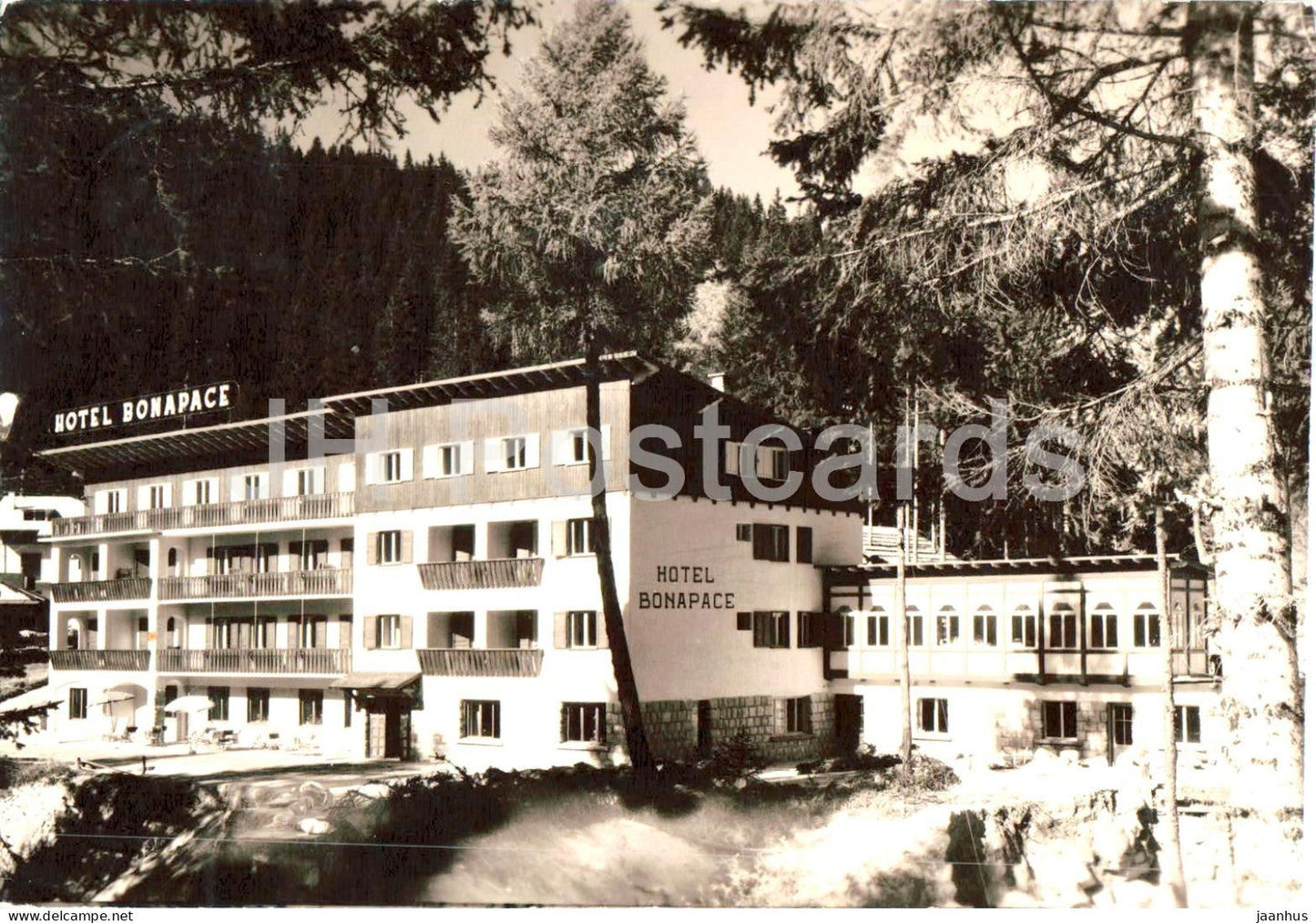 Madonna di Campiglio - Dolomiti di Brenta m. 1550 - Hotel Bonapace - Trento - old postcard - 1958 - Italy - used - JH Postcards