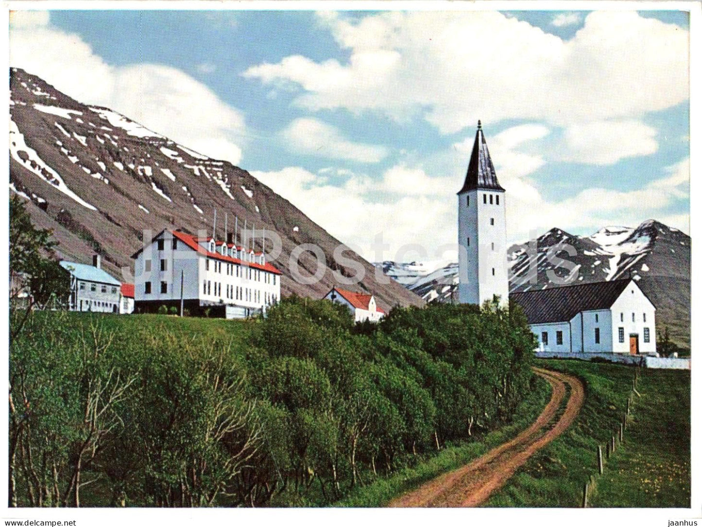 Holar - Formerly the See of the Bishop of North Iceland - church - Iceland - unused - JH Postcards