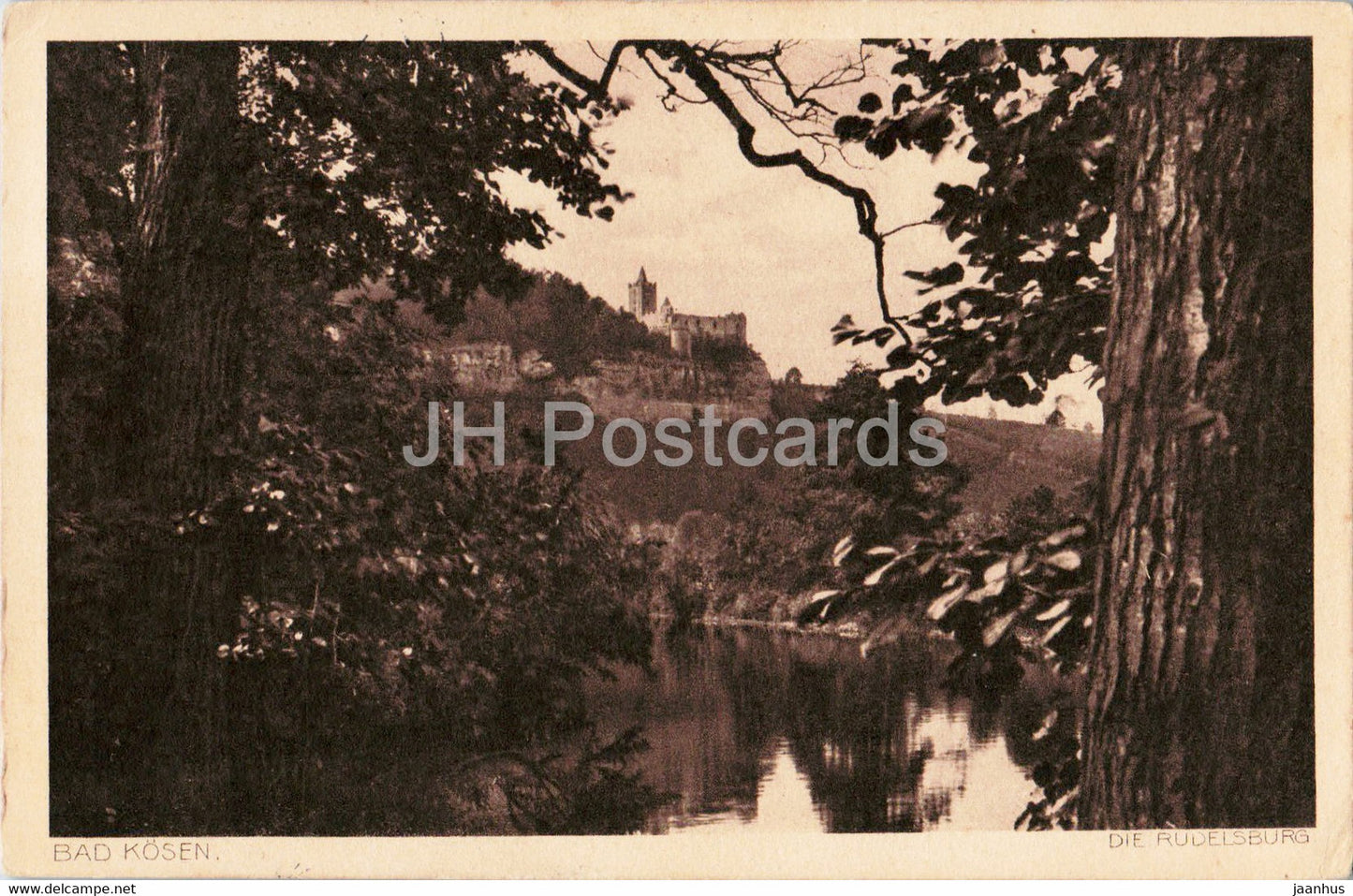 Bad Kosen - Die Rudelsburg - old postcard - Germany - used - JH Postcards