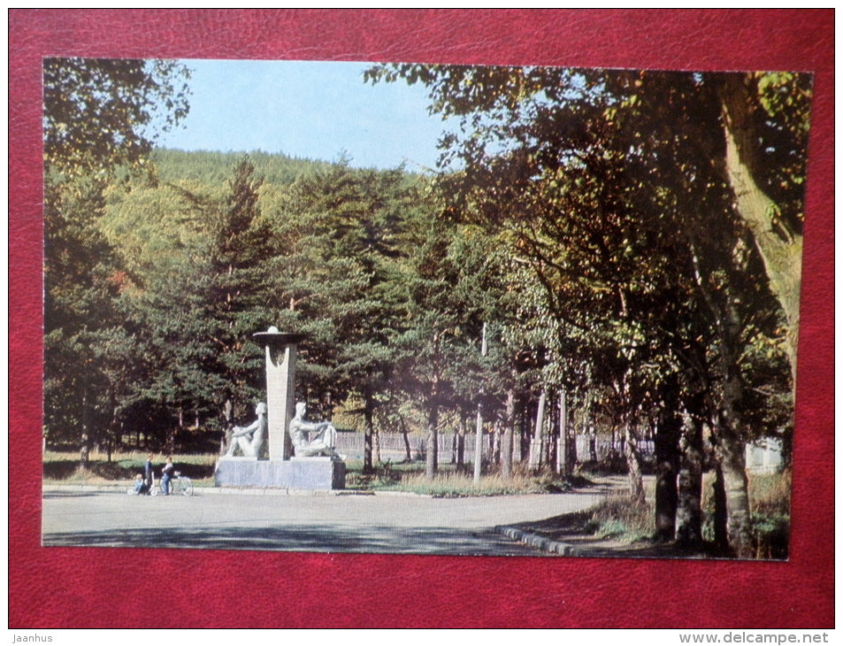 Obelisk of Friendship - Yuzhno-Sakhalinsk - Sakhalin - Kuril islands - 1973 - Russia USSR - unused - JH Postcards