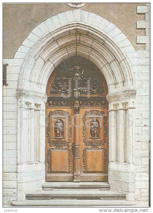 A Late Gothic Portal at Suur-Karja Street - Old Town - Tallinn - 1986 - Estonia USSR - unused - JH Postcards