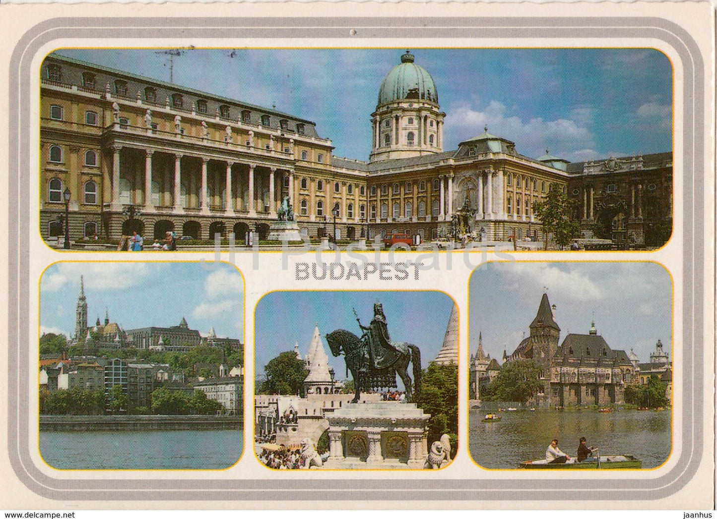 Budapest - monument - castle - architecture - 1997 - Hungary - used - JH Postcards