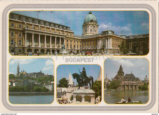 Budapest - monument - castle - architecture - 1997 - Hungary - used - JH Postcards
