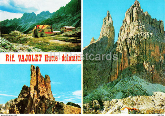 Rif Vajolet Hutte - Dolomiti - Gruppo del Catinaccio - Italy - unused - JH Postcards