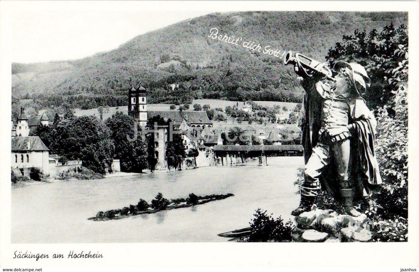 Sackingen am Hochrhein - old postcard - Germany - unused - JH Postcards