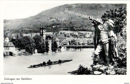 Sackingen am Hochrhein - old postcard - Germany - unused - JH Postcards