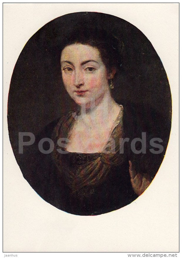 painting by Peter Paul Rubens - Portrait of a Woman - Femish Art - 1963 - Russia USSR - unused - JH Postcards