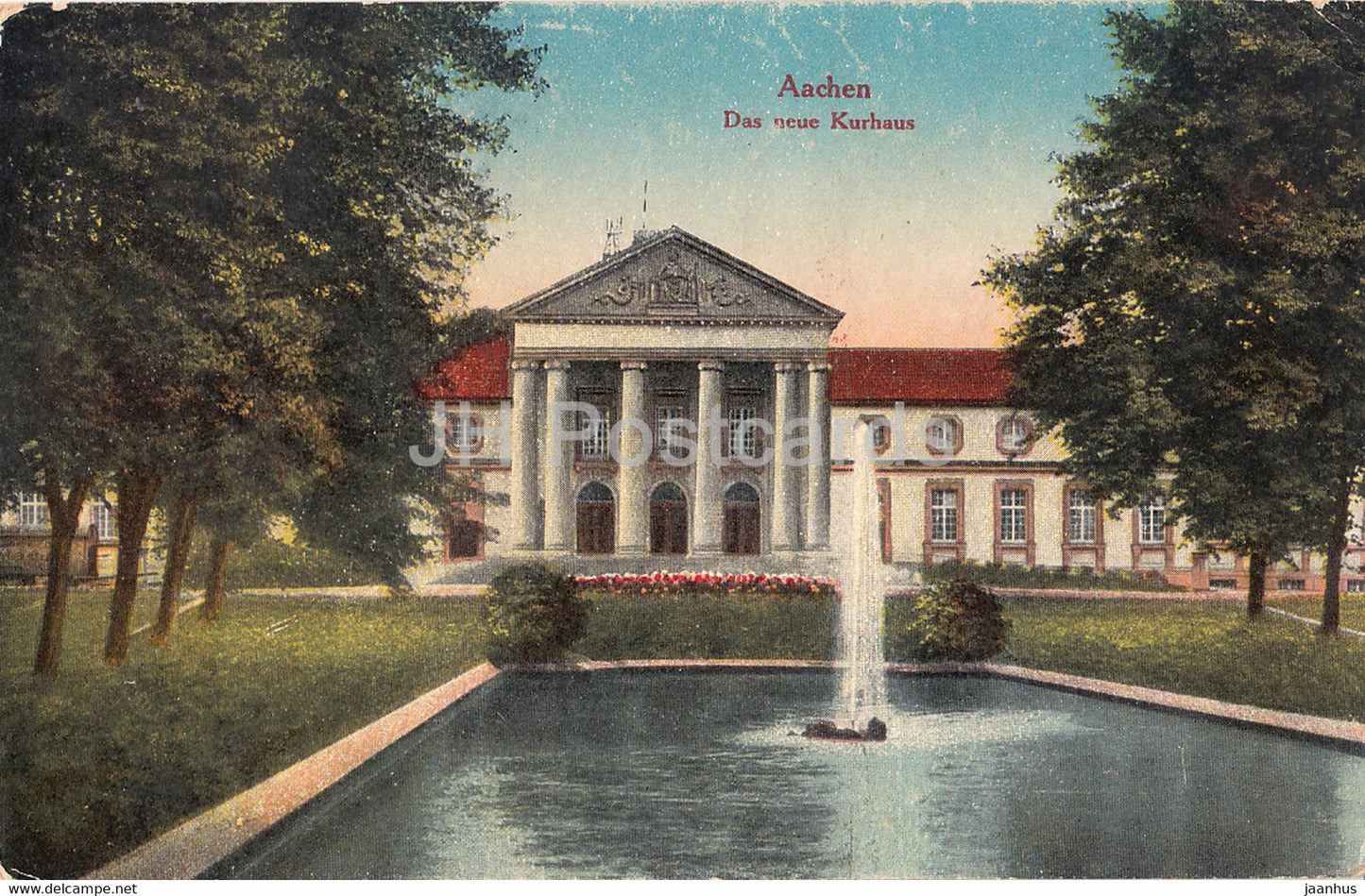 Aachen - Das Neue Kurhaus - old postcard - 1918 - Germany - used - JH Postcards