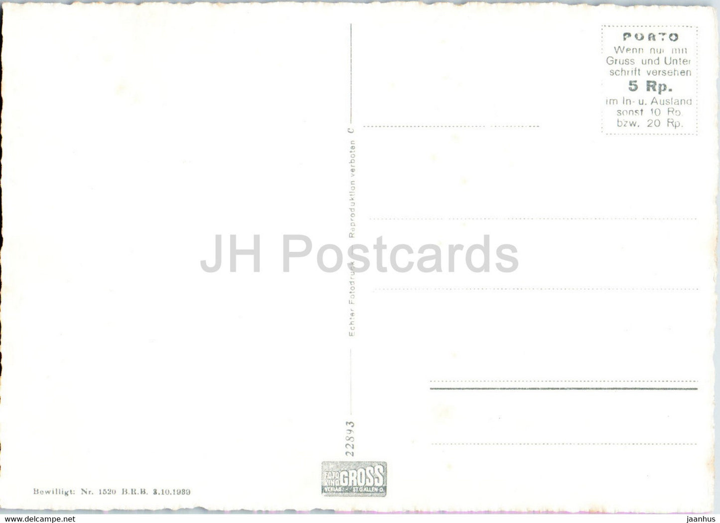 Berggasthaus z Sambtisersee Plattenbodeli 1284 m - 22893 - carte postale ancienne - Suisse - inutilisée