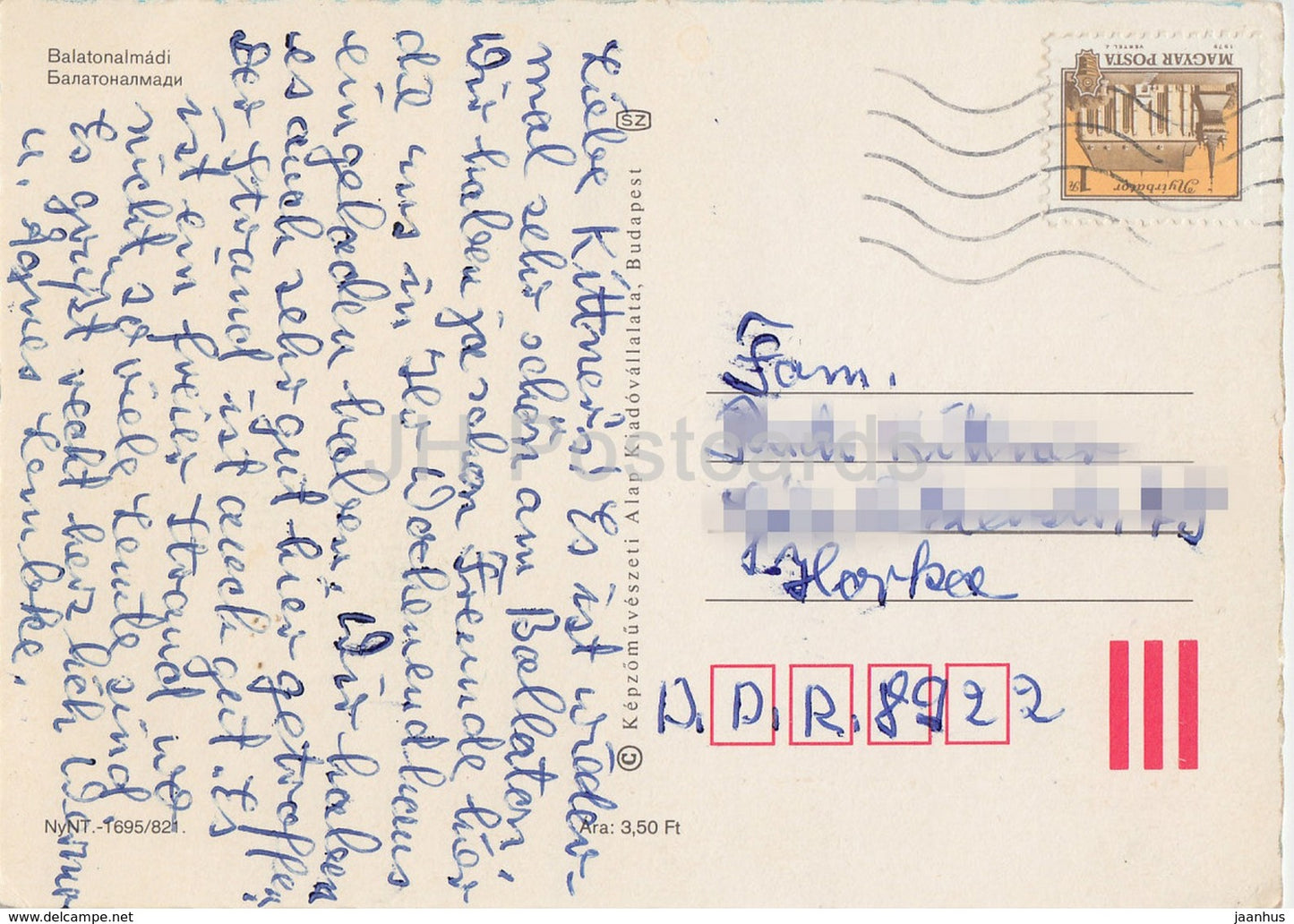 Balaton - Balatonalmadi - Hotel - Segelboot - Postamt - Stadt - Multiview - Ungarn - gebraucht