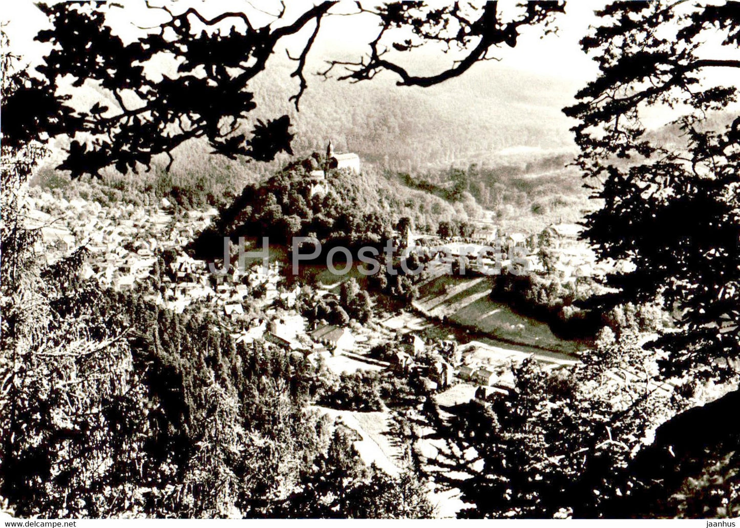 Schwarzburg vom Trippenstein - Germany DDR - unused - JH Postcards