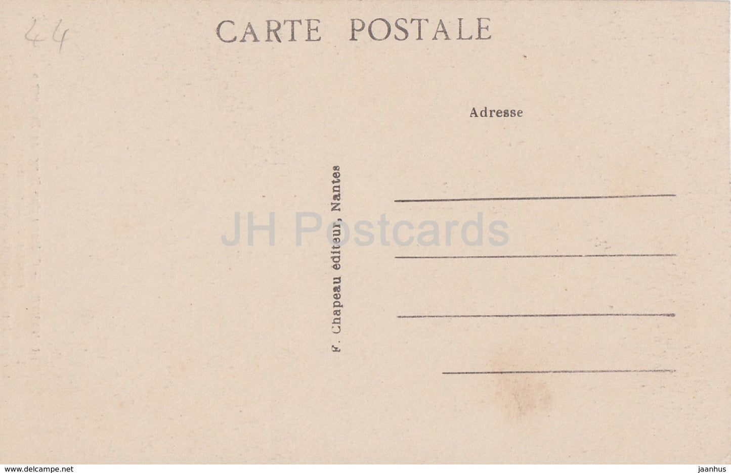 Nantes - Chateau des Ducs de Bretagne - Fenetre de la Chambre - Schloss - 16 - alte Postkarte - Frankreich - unbenutzt