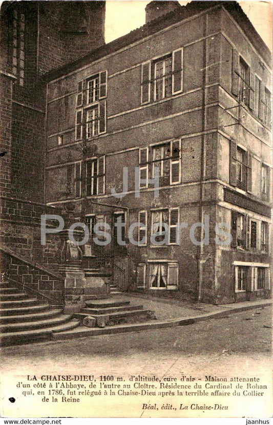 La Chaise Dieu - Maison - old postcard - France - unused - JH Postcards