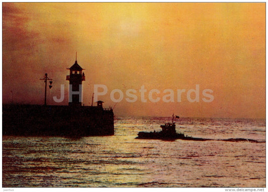 Lighthouse - Yalta - Crimea - 1970 - Ukraine USSR - unused - JH Postcards