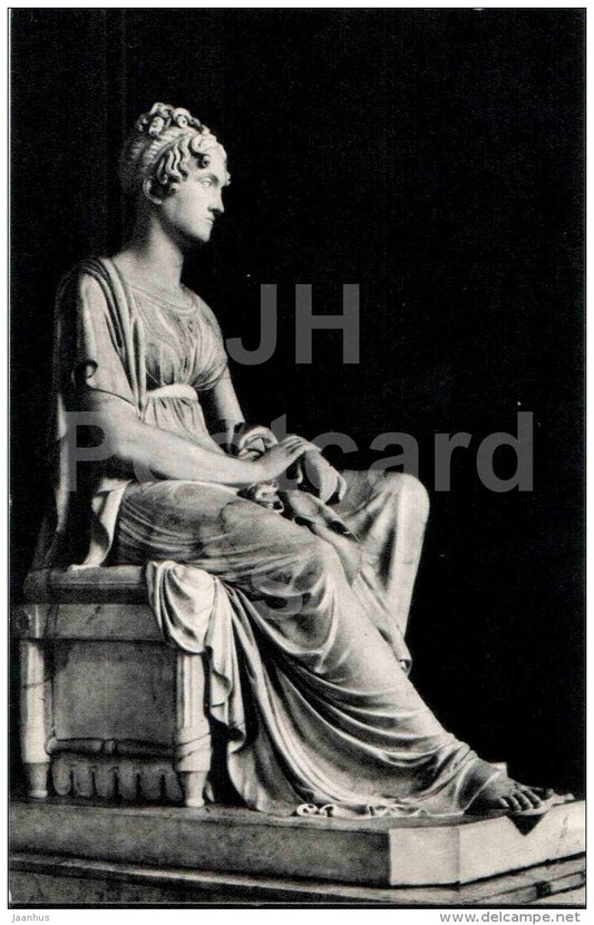 sculpture by Bertel Thorvaldsen - Portrait of Ostermann-Tolstoy - danish art - unused - JH Postcards