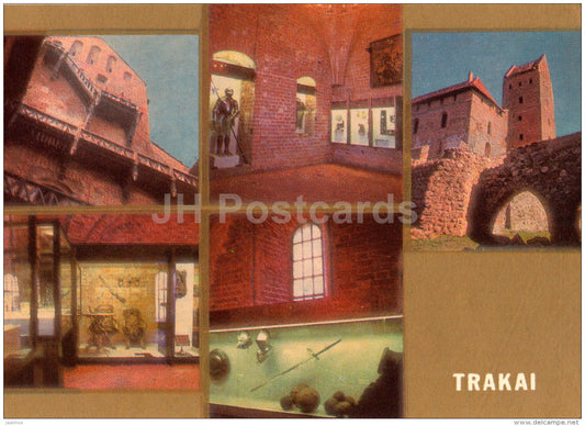 in the Trakai insular castle - 1973 - Lithuania USSR - unused - JH Postcards