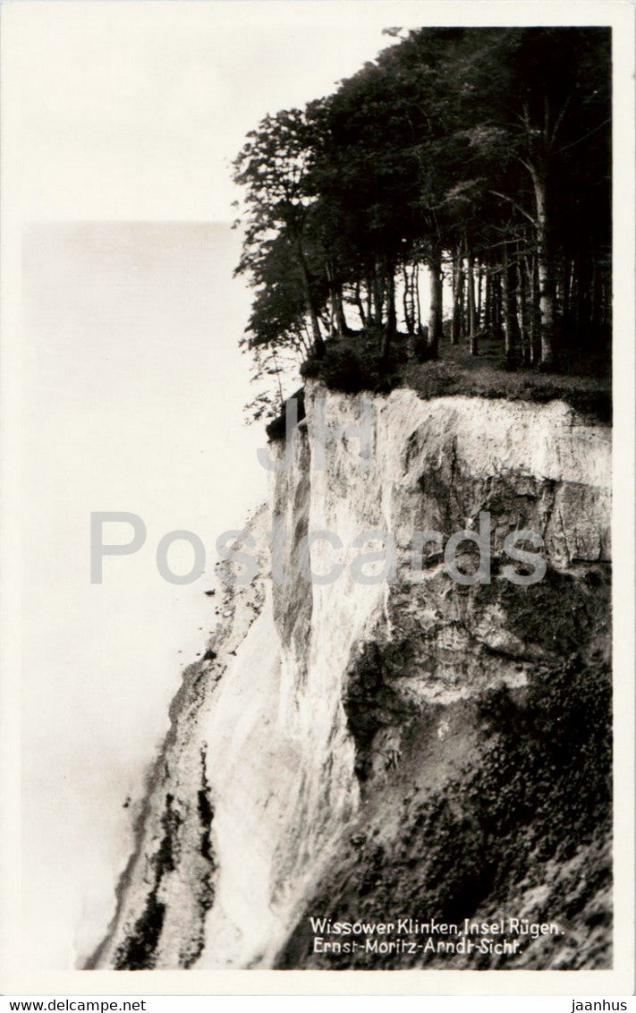 Wissower Klinken - Insel Rugen - Ernst Moritz Arndt Sicht - 50058 - old postcard - Germany - unused - JH Postcards