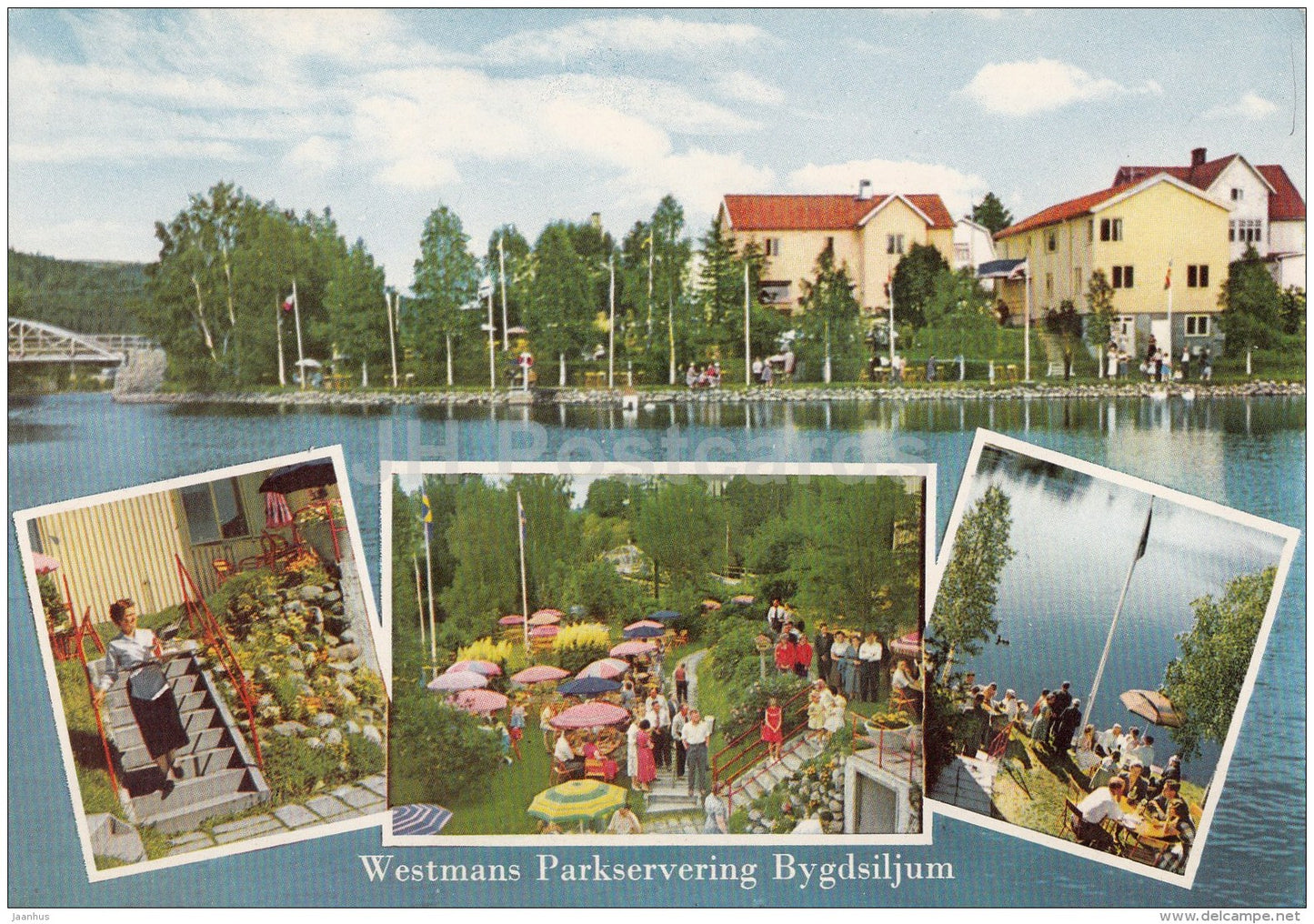 Westmans Parkservering - Bygdsiljum - multiview - Sweden - unused - JH Postcards