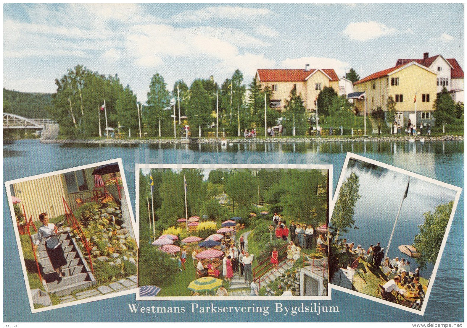 Westmans Parkservering - Bygdsiljum - multiview - Sweden - unused - JH Postcards