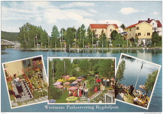 Westmans Parkservering - Bygdsiljum - multiview - Sweden - unused - JH Postcards