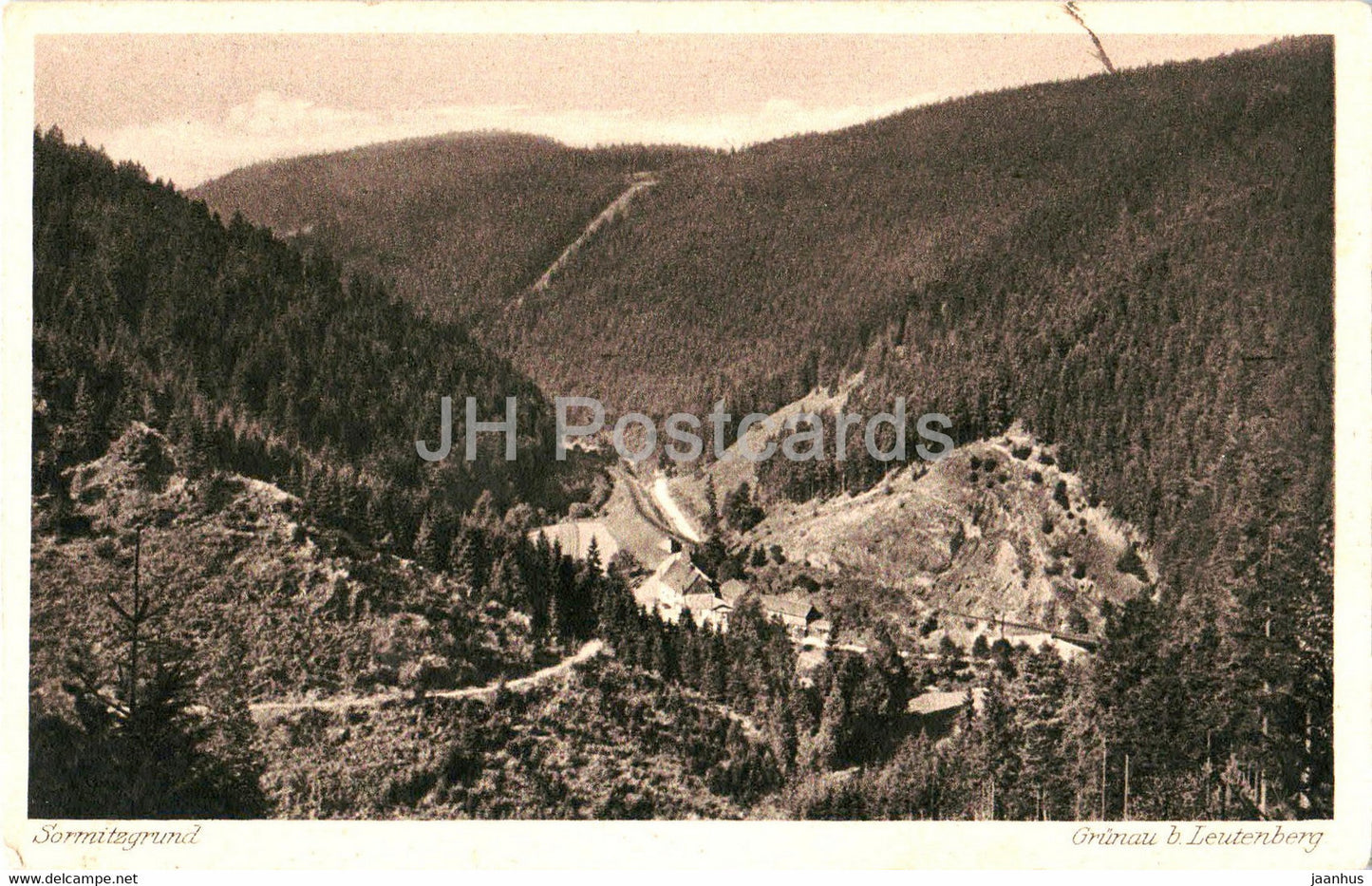 Sormitzgrund - Grunau b Leutenberg - old postcard - 1928 - Germany - used - JH Postcards