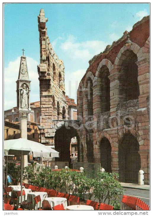 Ala dell`Arena - A Wing of Arena - Verona - Veneto - VR 40 - Italia - Italy - circulated in Germany 1983 - JH Postcards