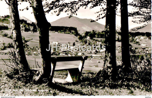 Blick von der schonen Aussicht - Bad Kohlgrub - 1 - old postcard - Germany - unused - JH Postcards