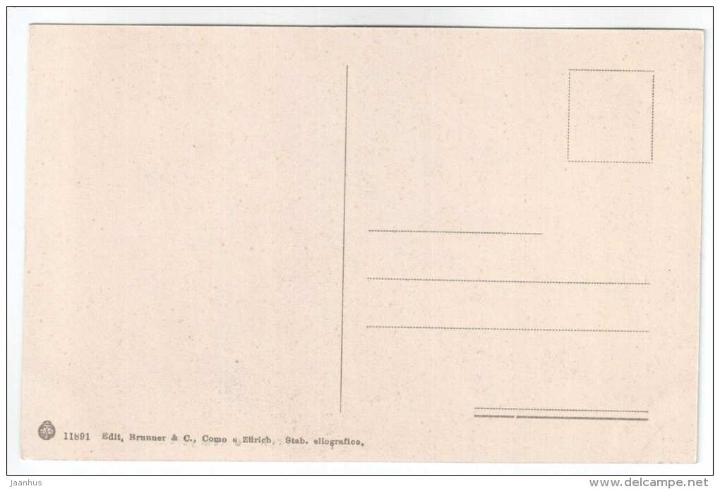 Giardini pubblici - Public Garden - Pegli - palm - 11891 - Edit. Brunner & C. - old postcard - Italy - unused - JH Postcards