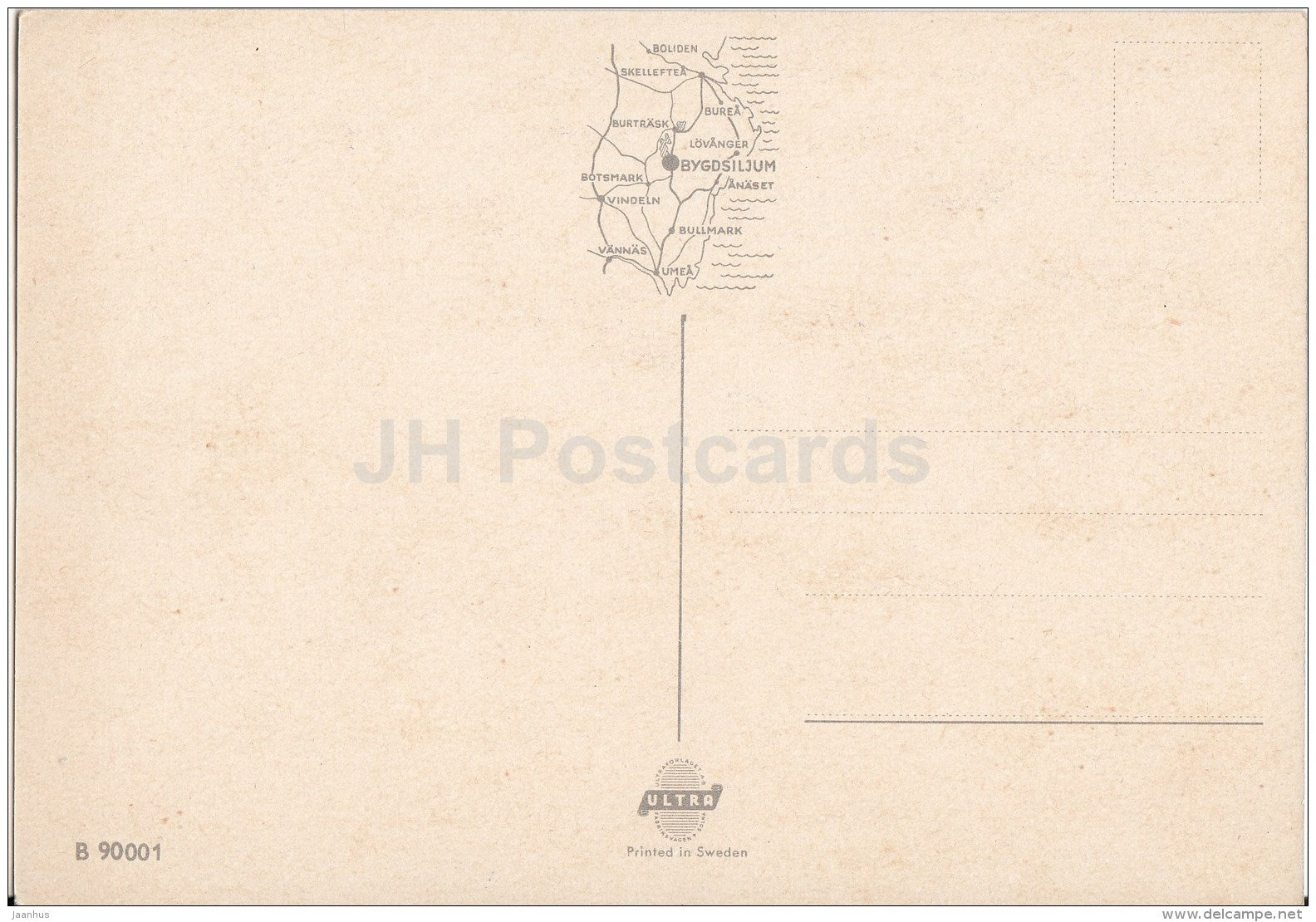 Westmans Parkservering - Bygdsiljum - multiview - Sweden - unused - JH Postcards