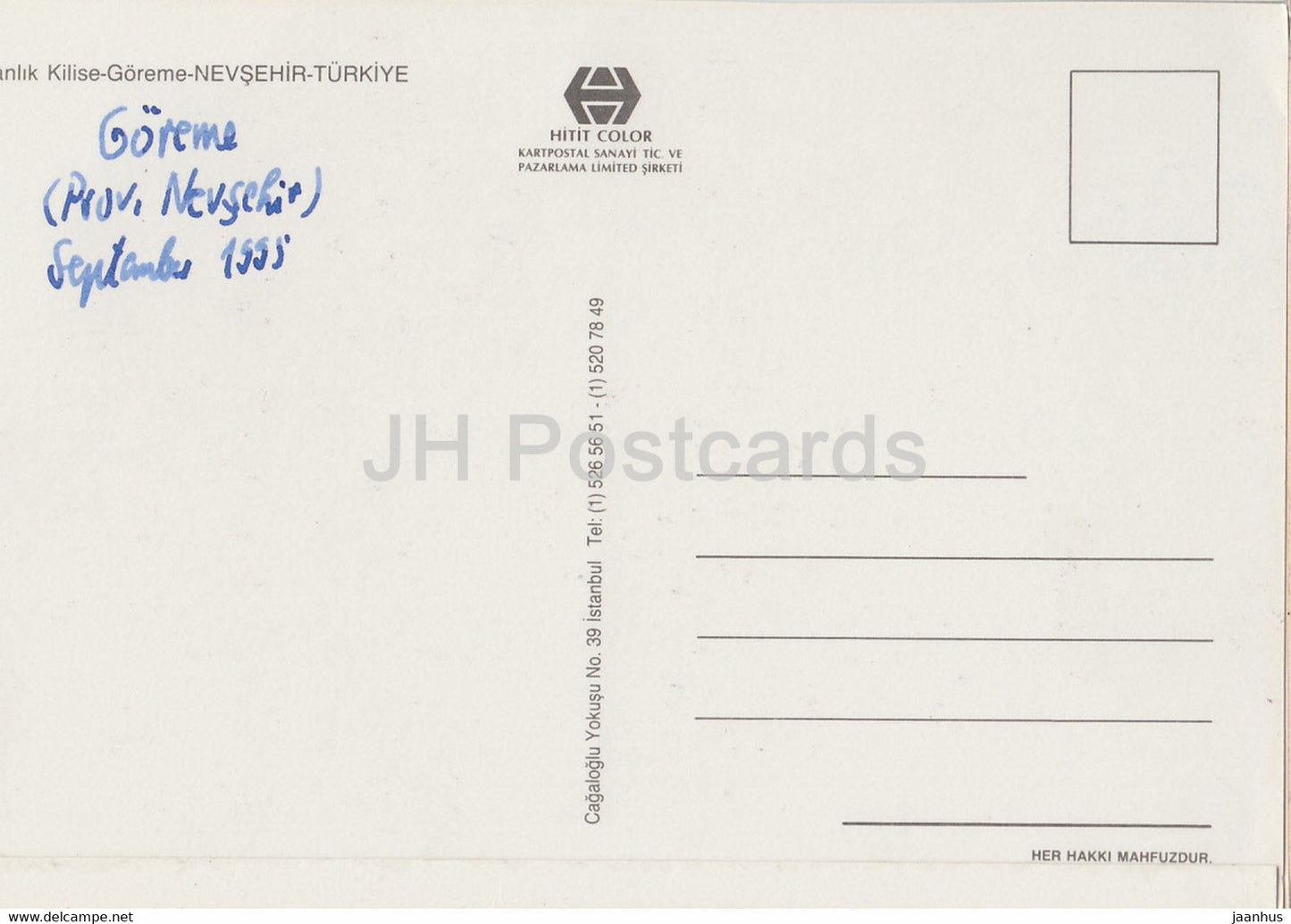 Goreme - Daranlik Kilise - Nevsehir - 1995 - Turkey - used