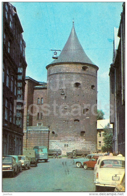 Powder Tower - Old Town - Riga - 1974 - Latvia USSR - unused - JH Postcards