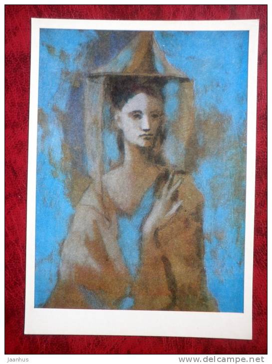 Painting by Pablo Picasso - Spanish lady from the island of Mallorca, 1905 - art  - unused - JH Postcards