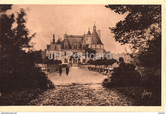 Chateau de Chenonceaux - Entree Principale - La Couce France - castle - old postcard - France - unused - JH Postcards
