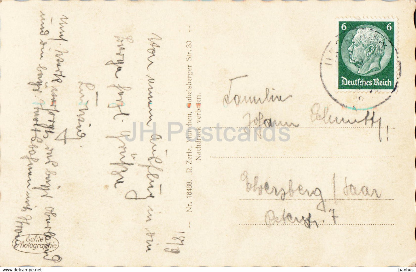 Walchensee Kraftwerk am Kesselberg - old postcard - Germany - used