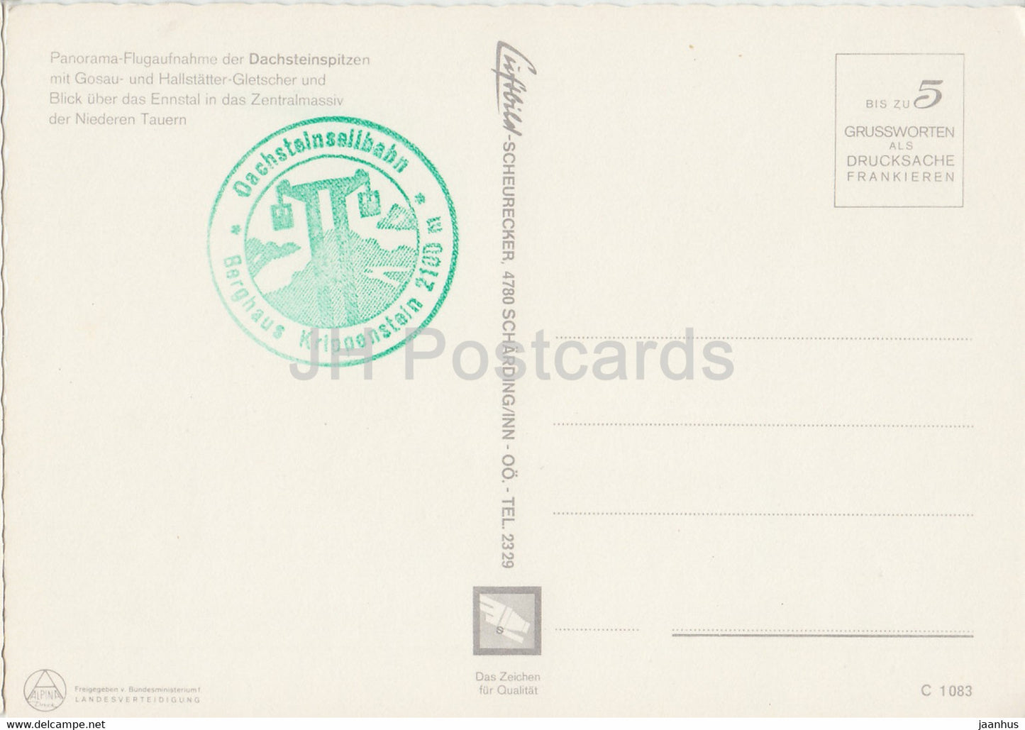 Dachsteinspitzen mit Schladminger Tauern - Gosaugletscher - Hallstatter Gletscher - Ennstal - Autriche - inutilisé