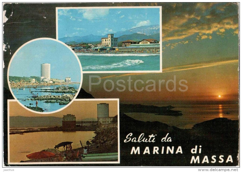 Saluti da Marina di Massa - Massa - Toscana - 347 - Italia - Italy - sent from Italy to Germany 1978 - JH Postcards