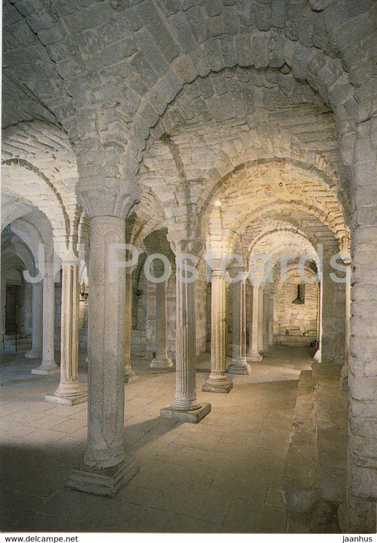 Abbazia Cistercense - Abbadia S Salvatore - Cripta di Re Rachis - Cistercian Abbey - Italy - Italia - unused - JH Postcards