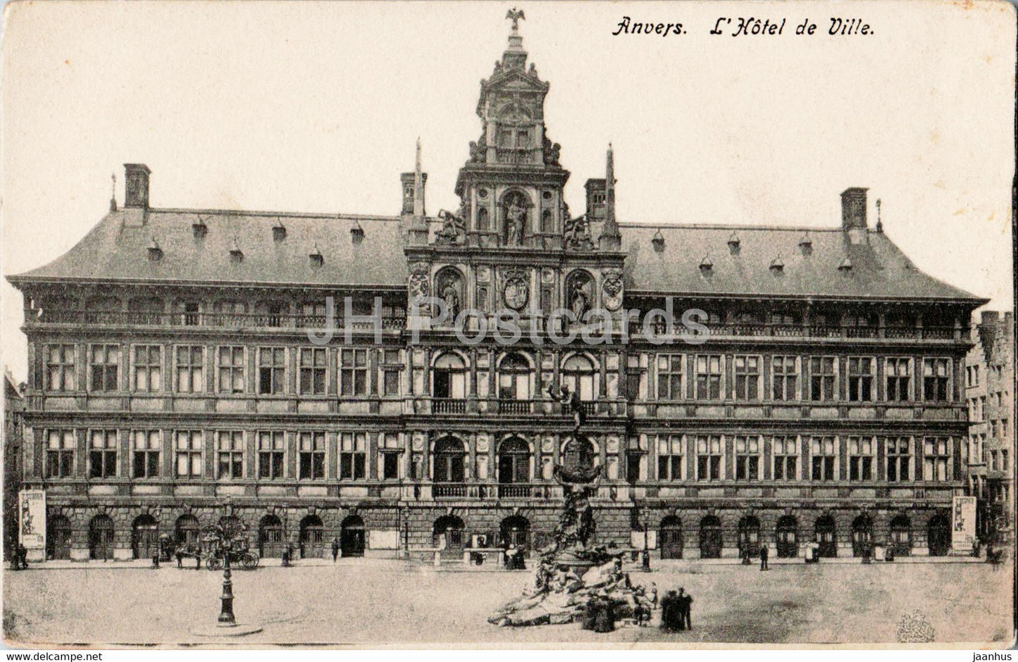 Anvers - Antwerpen - L'Hotel de Ville - Chocolaterie Cesar - old postcard - Belgium - unused - JH Postcards