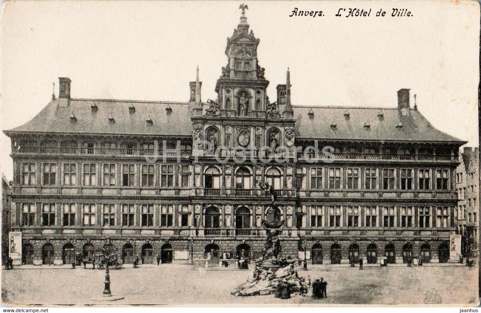 Anvers - Antwerpen - L'Hotel de Ville - Chocolaterie Cesar - old postcard - Belgium - unused - JH Postcards