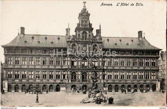 Anvers - Antwerpen - L'Hotel de Ville - Chocolaterie Cesar - old postcard - Belgium - unused - JH Postcards