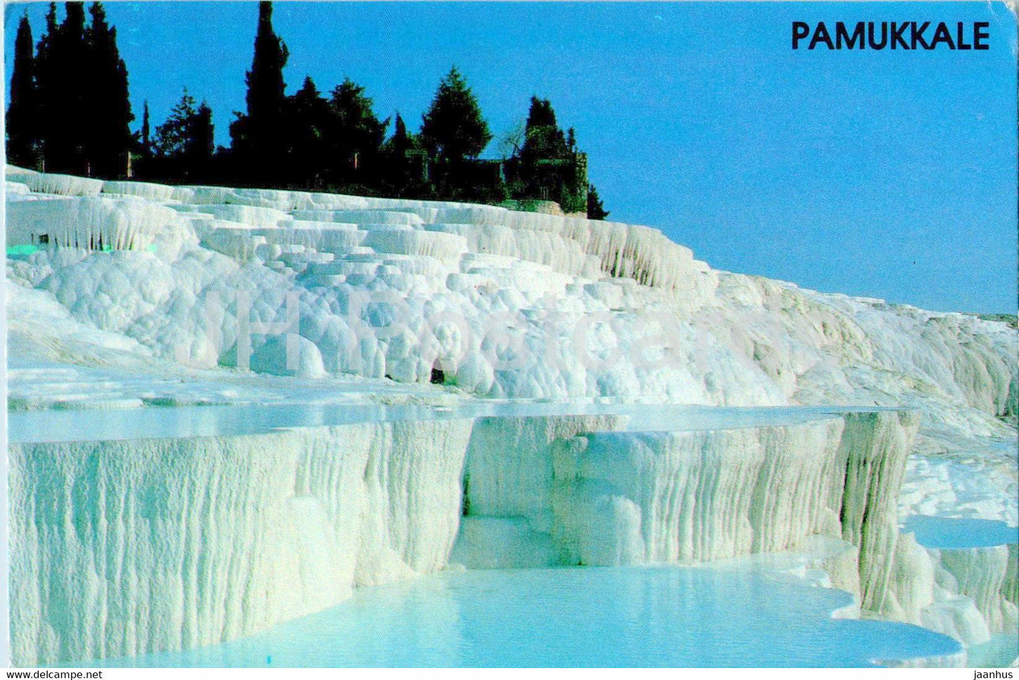 Pamukkale - A view - 1989 - Turkey - used - JH Postcards