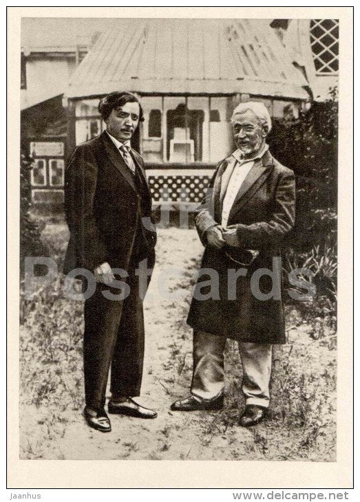 Brodsky and Repin - painter Ilya Repin Memorial Home "Penates" - Penaty - 1963 - Russia USSR - unused - JH Postcards