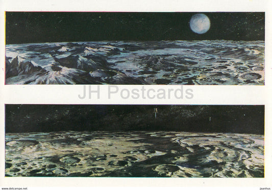 EXPO 67 Montreal - 1967 Soviet Pavilion - Fragment of Moon Panorama - space - 1968 - Russia USSR - unused - JH Postcards