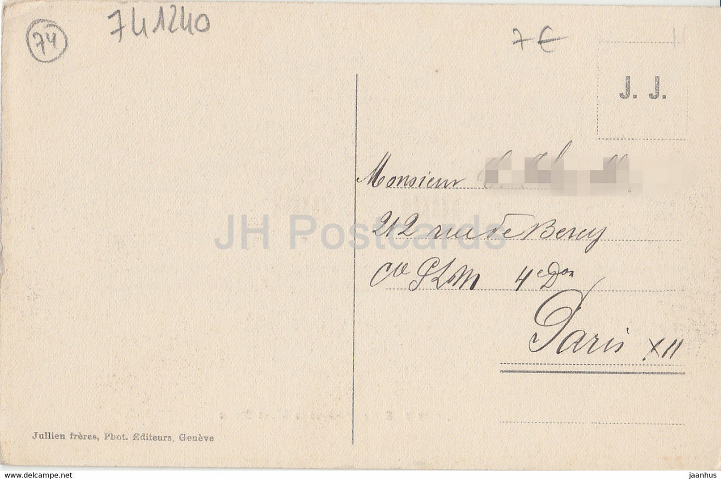 Sallanches et le Mont Blanc - 5010 - JJ - alte Postkarte - Frankreich - gebraucht